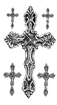 Cross - Boston Temporary Tattoos
