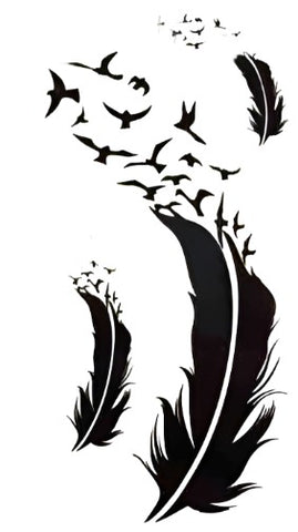 Feathers - Boston Temporary Tattoos