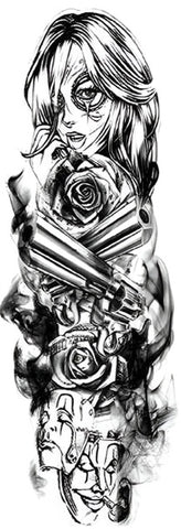 Shooter - Boston Temporary Tattoos