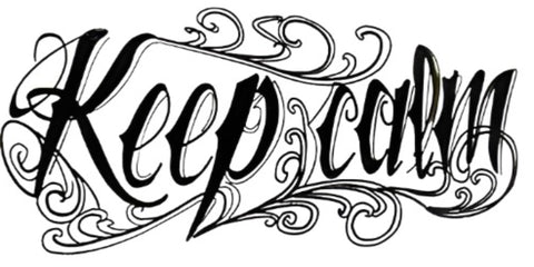 "Keep Calm" - Boston Temporary Tattoos