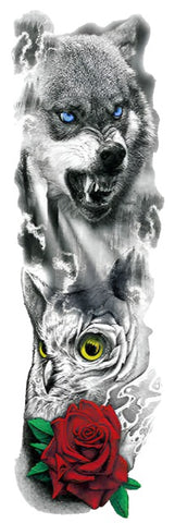 Wolf Pack - Boston Temporary Tattoos