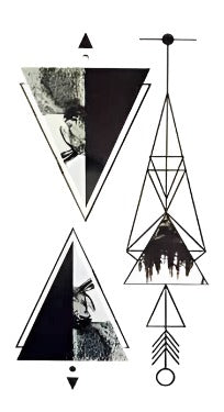 Triangular - Boston Temporary Tattoos
