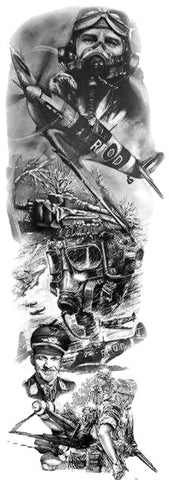 WWII - Boston Temporary Tattoos