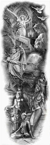 Greece & Egypt - Boston Temporary Tattoos