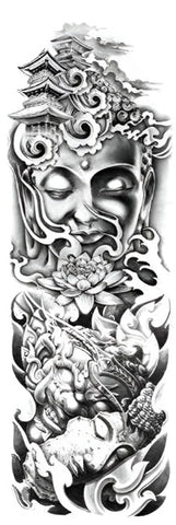 Buddah Temple - Boston Temporary Tattoos