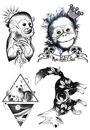 Cute Monkey - Boston Temporary Tattoos