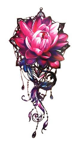 Lotus - Boston Temporary Tattoos