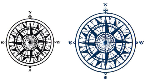 Compass - Boston Temporary Tattoos