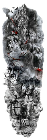 Dark Knight - Boston Temporary Tattoos