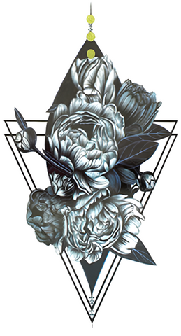 Grey Rose - Boston Temporary Tattoos