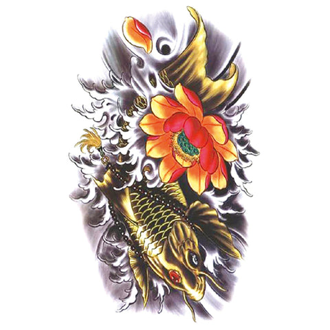 Golden Koi Fish - Boston Temporary Tattoos