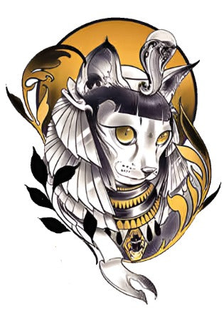 Egyptian Cat - Boston Temporary Tattoos