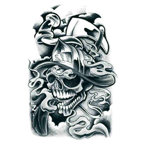 3D Skull Smoke - Boston Temporary Tattoos