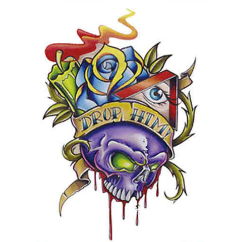 Skull with Eye - Boston Temporary Tattoos