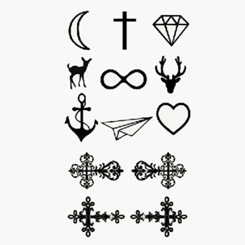 Goth Rock - Boston Temporary Tattoos