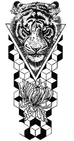 Chinese Tiger - Boston Temporary Tattoos